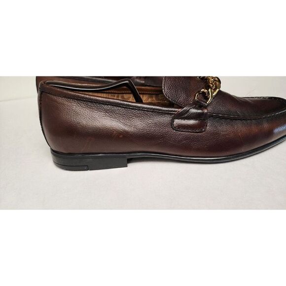Steve Madden Chiron Mens Dark Brown Leather Slip On Loafer 11.5M - Picture 7 of 11